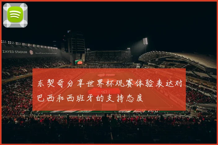 东契奇分享世界杯观赛体验表达对巴西和西班牙的支持态度